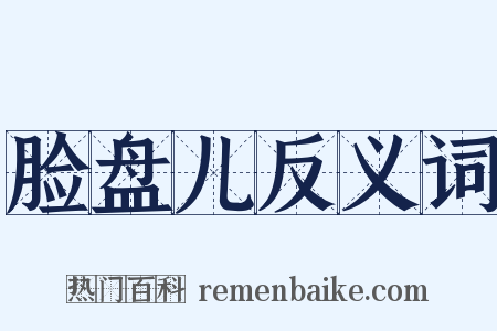 脸盘儿反义词是什么意思的图片
